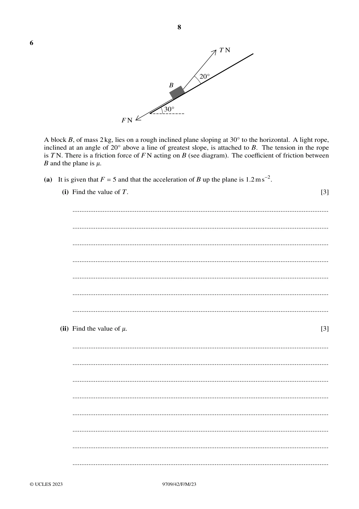Cambridge A Level Mathematics 9709 2023 Feb/March Paper 4 · Variant 2 question paper, page 8 of 16