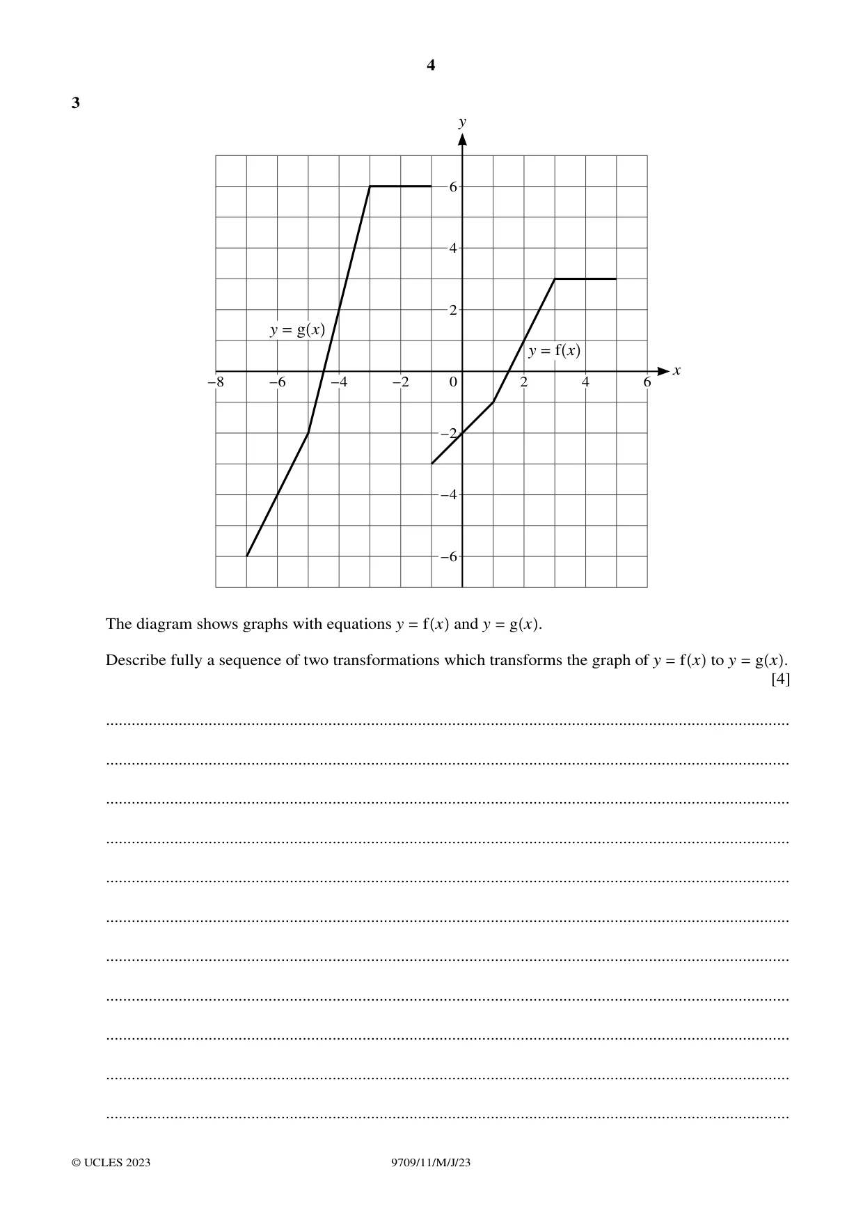 Cambridge A Level Mathematics 9709 2023 May/June Paper 1 · Variant 1 question paper, page 4 of 20