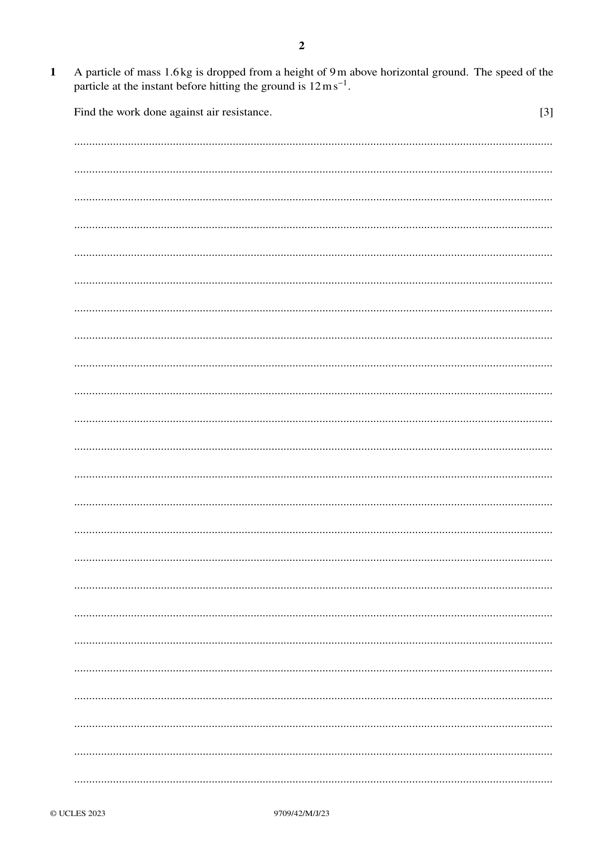 Cambridge A Level Mathematics 9709 2023 May/June Paper 4 · Variant 2 question paper, page 2 of 12