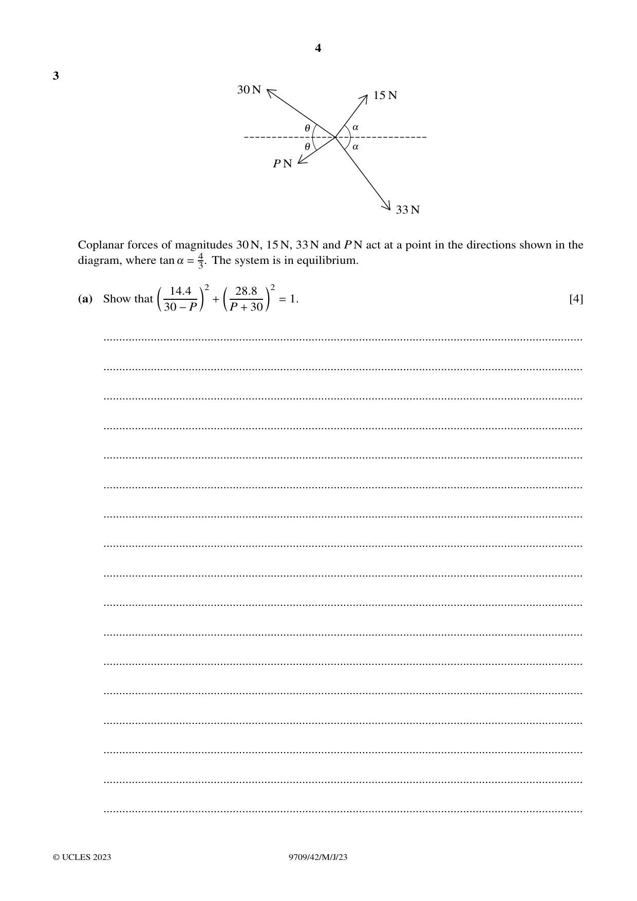 Cambridge A Level Mathematics 9709 2023 May/June Paper 4 · Variant 2 question paper, page 4 of 12