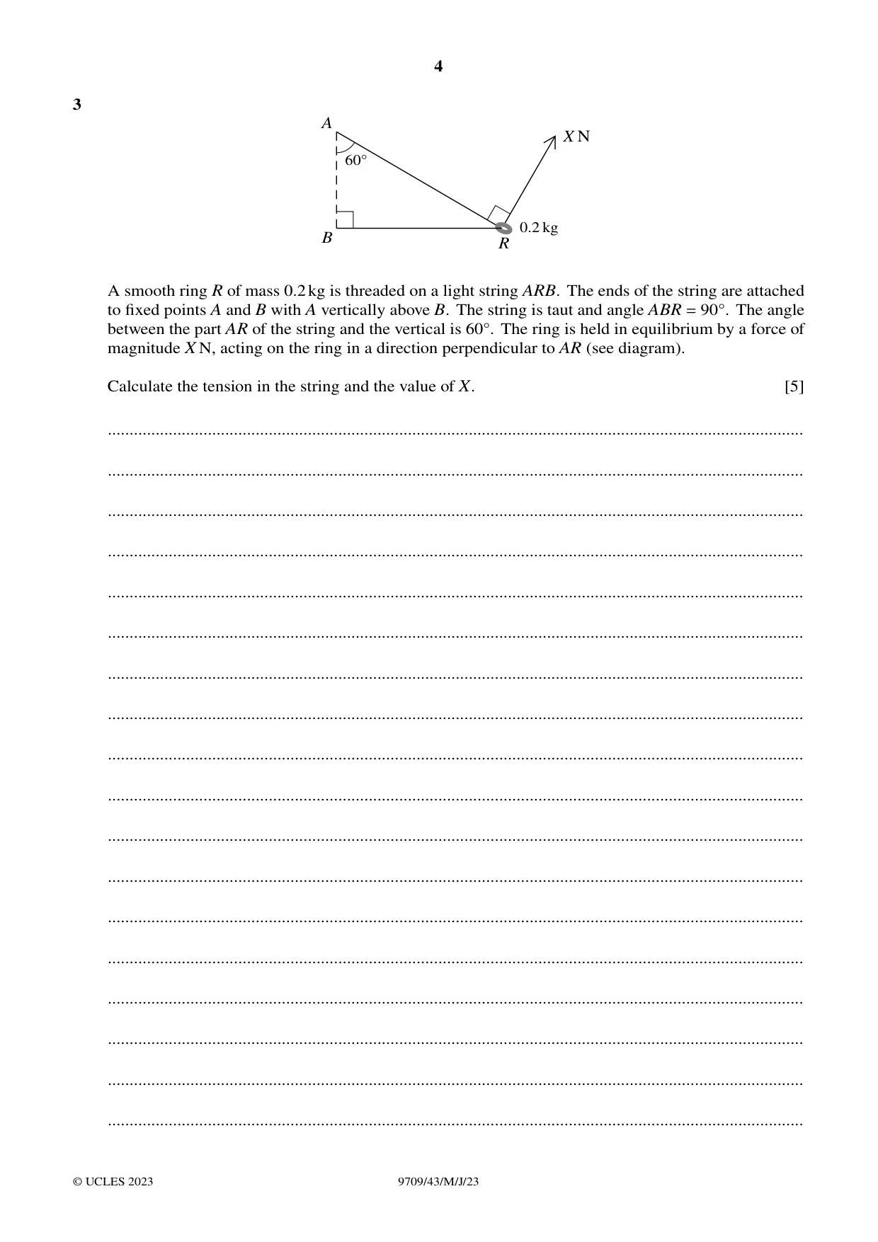 Cambridge A Level Mathematics 9709 2023 May/June Paper 4 · Variant 3 question paper, page 4 of 12