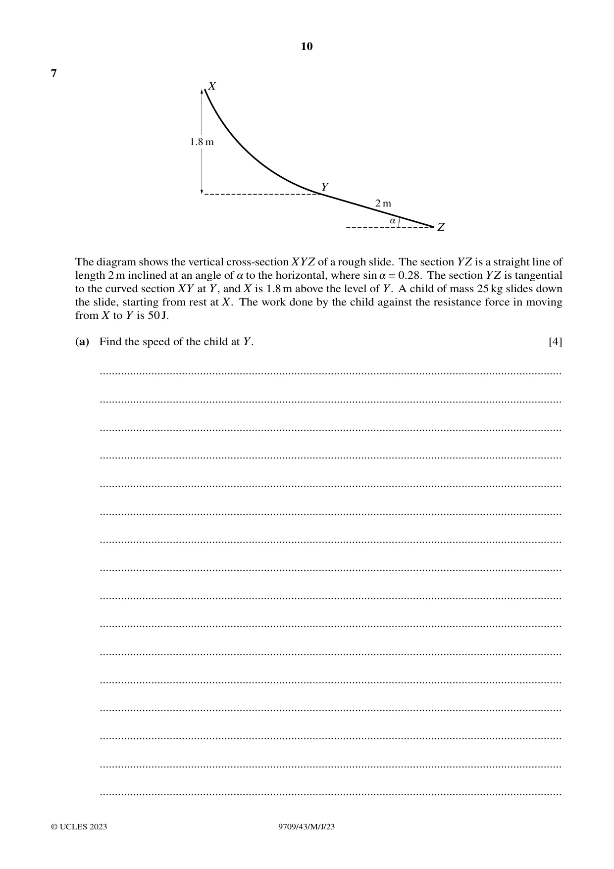 Cambridge A Level Mathematics 9709 2023 May/June Paper 4 · Variant 3 question paper, page 10 of 12