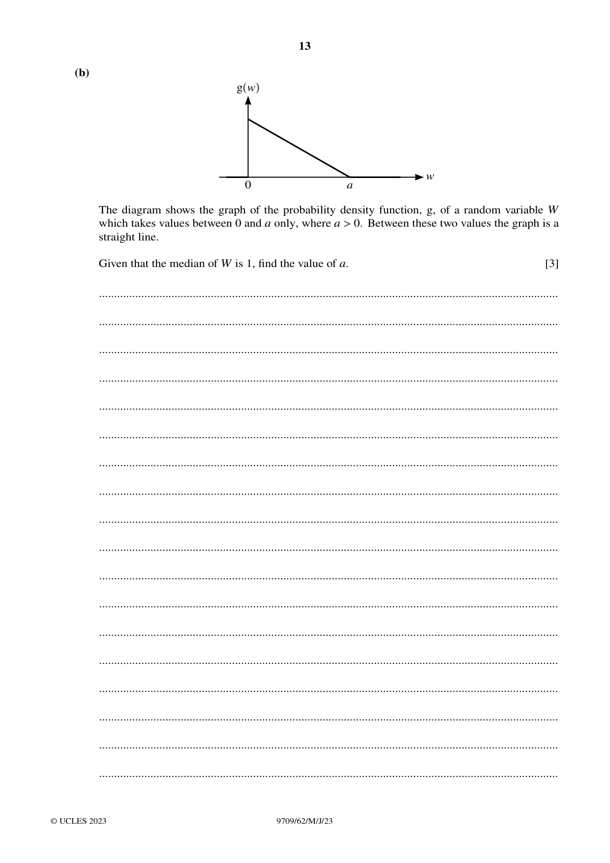 Cambridge A Level Mathematics 9709 2023 May/June Paper 6 · Variant 2 question paper, page 13 of 16