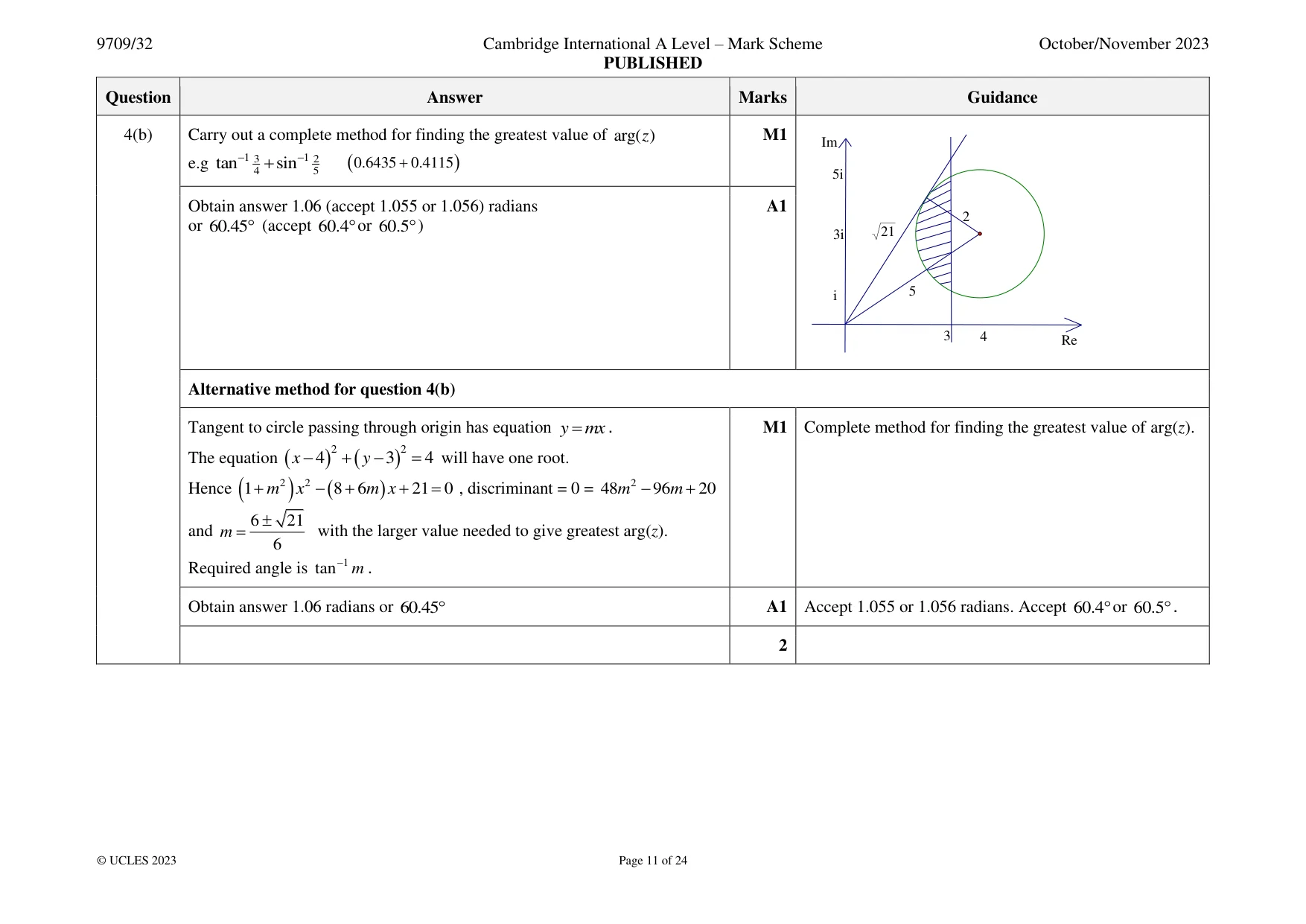 Mark scheme, page 11 of 24