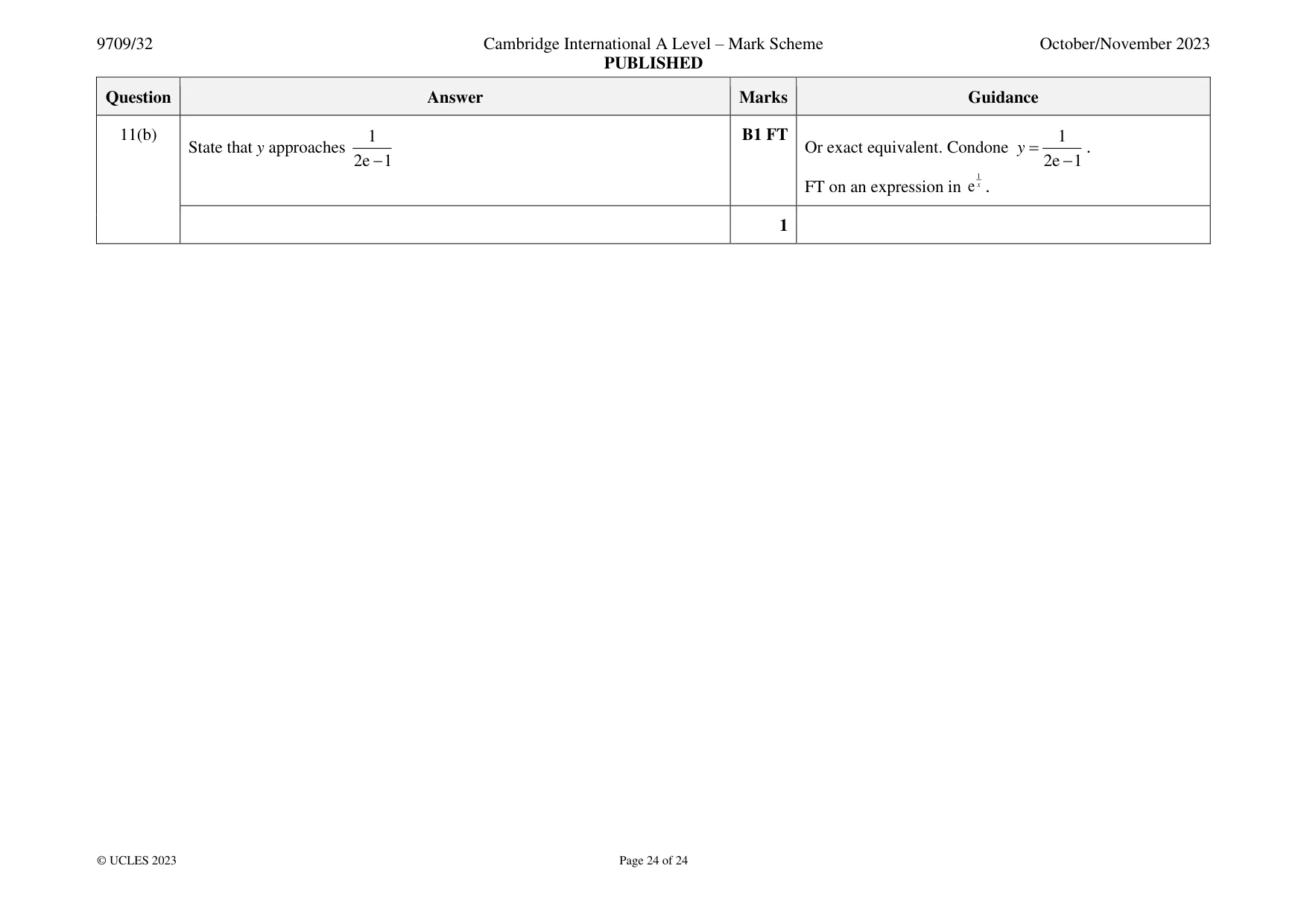 Mark scheme, page 24 of 24