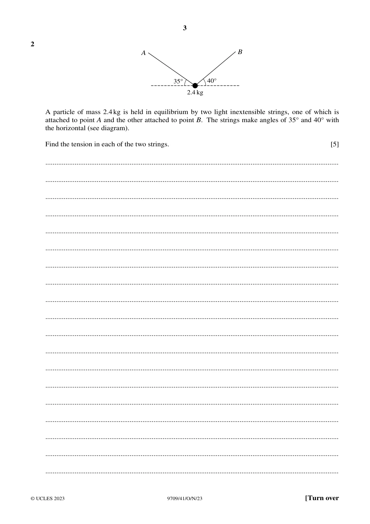 Cambridge A Level Mathematics 9709 2023 Oct/Nov Paper 4 · Variant 1 question paper, page 3 of 16