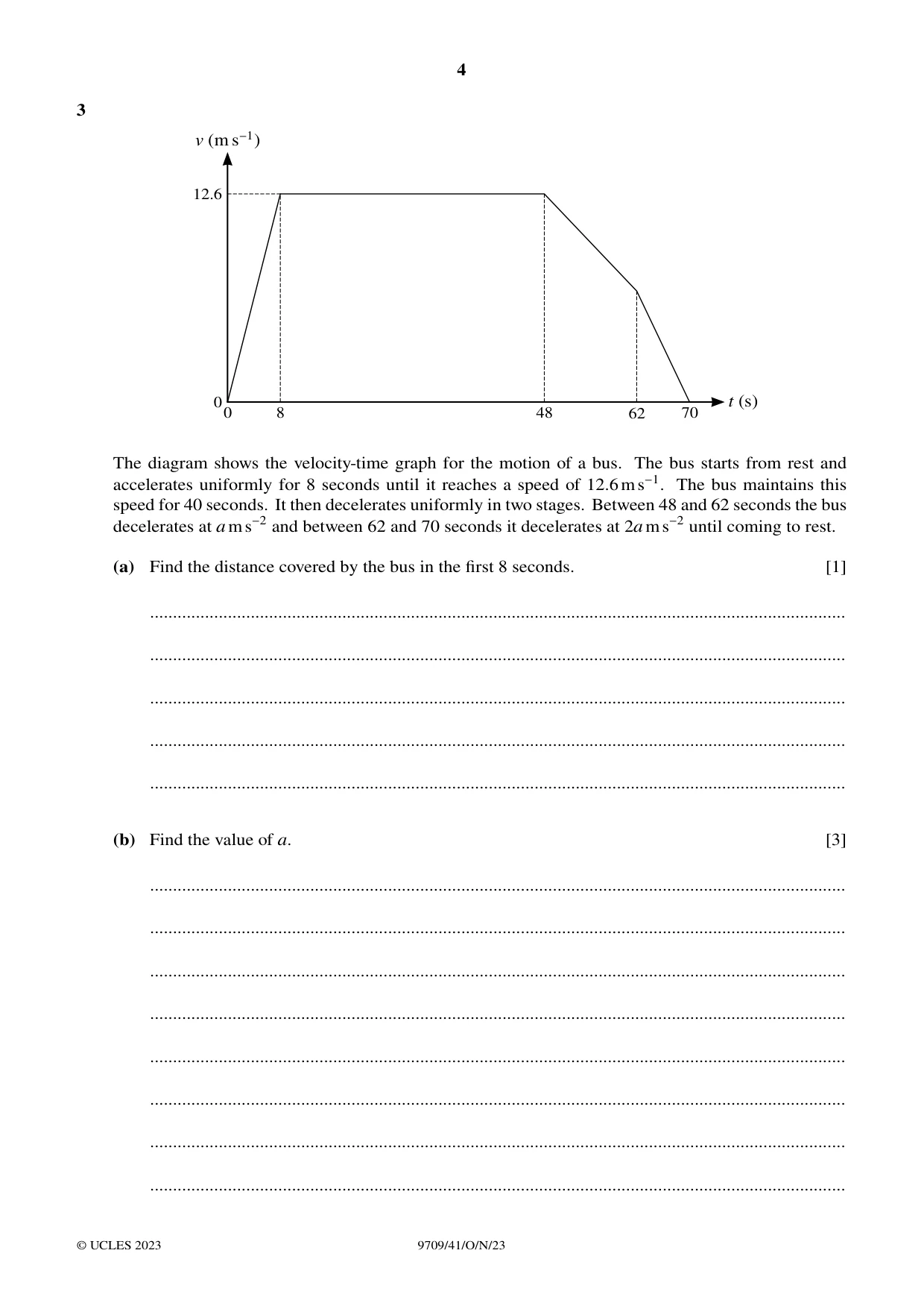 Cambridge A Level Mathematics 9709 2023 Oct/Nov Paper 4 · Variant 1 question paper, page 4 of 16