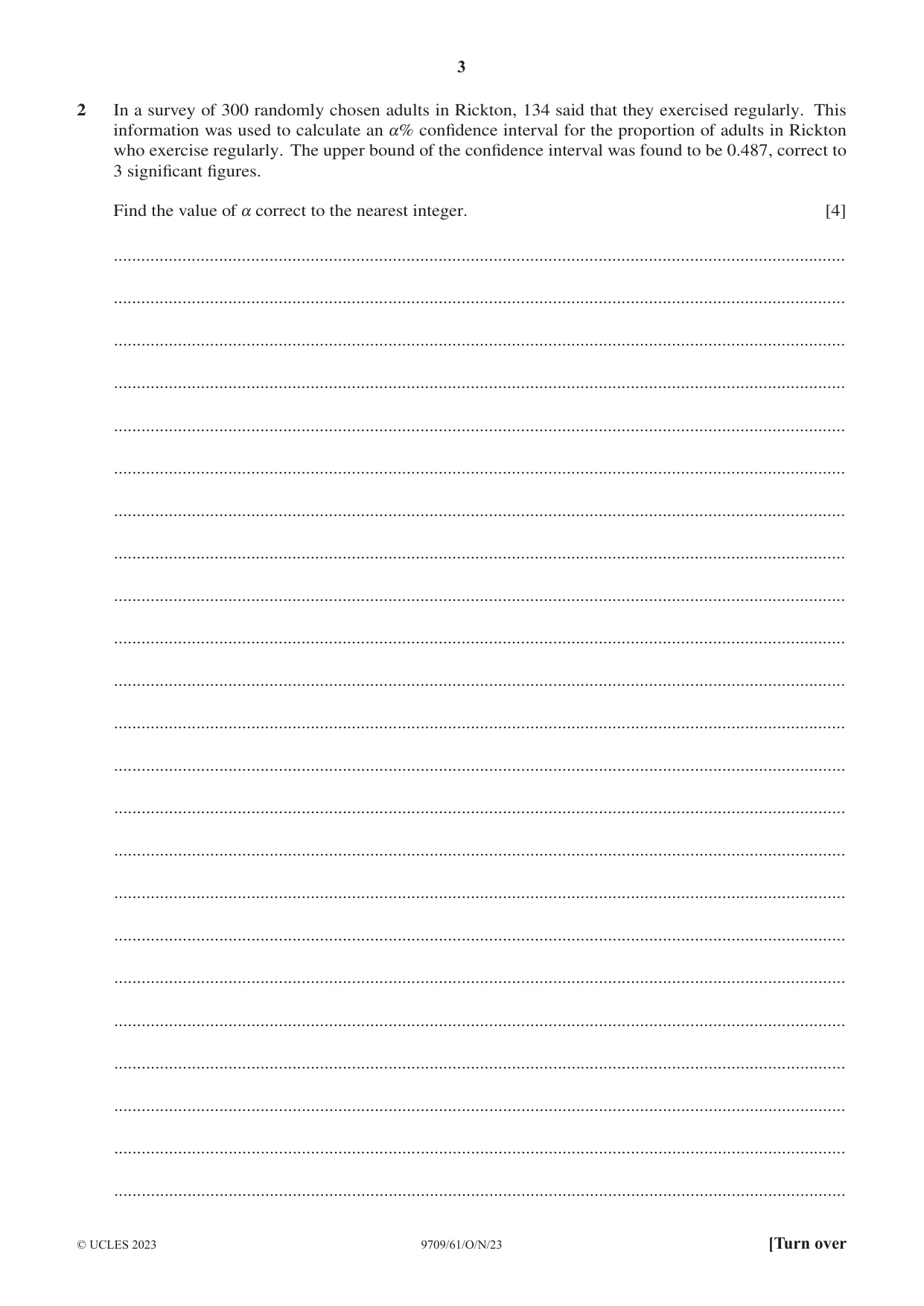 Cambridge A Level Mathematics 9709 2023 Oct/Nov Paper 6 · Variant 1 question paper, page 3 of 16