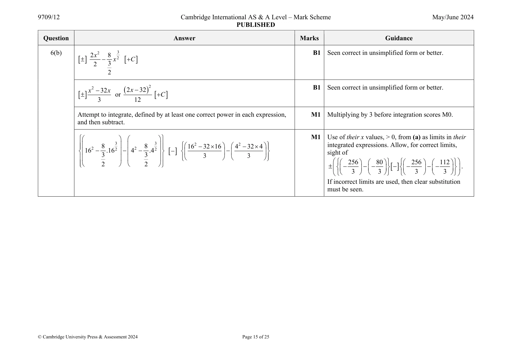 Mark scheme, page 15 of 25