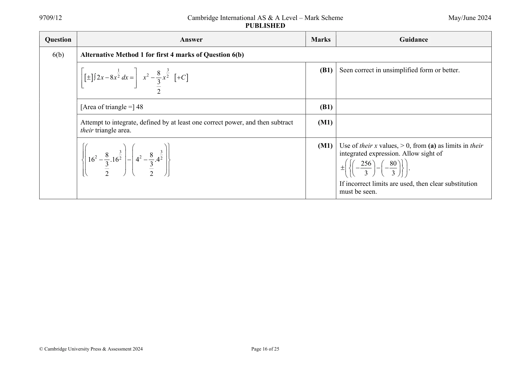 Mark scheme, page 16 of 25