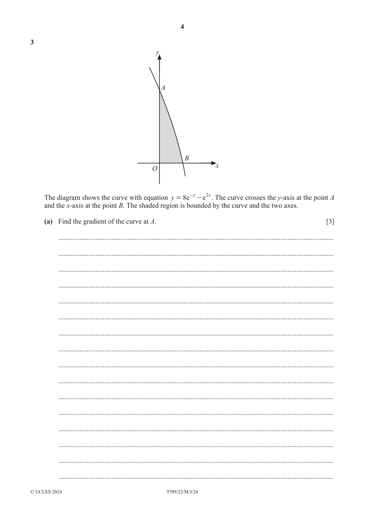 Cambridge A Level Mathematics 9709 2024 May/June Paper 2 · Variant 2 question paper, page 4 of 16