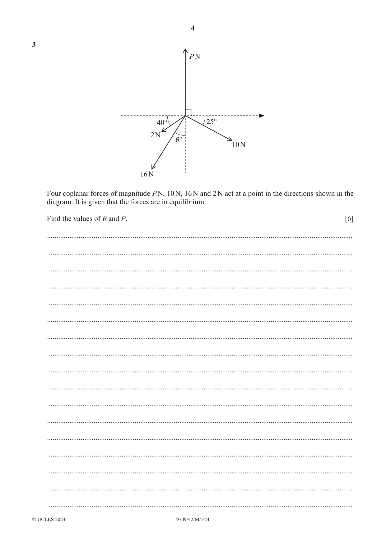 Cambridge A Level Mathematics 9709 2024 May/June Paper 4 · Variant 2 question paper, page 4 of 12