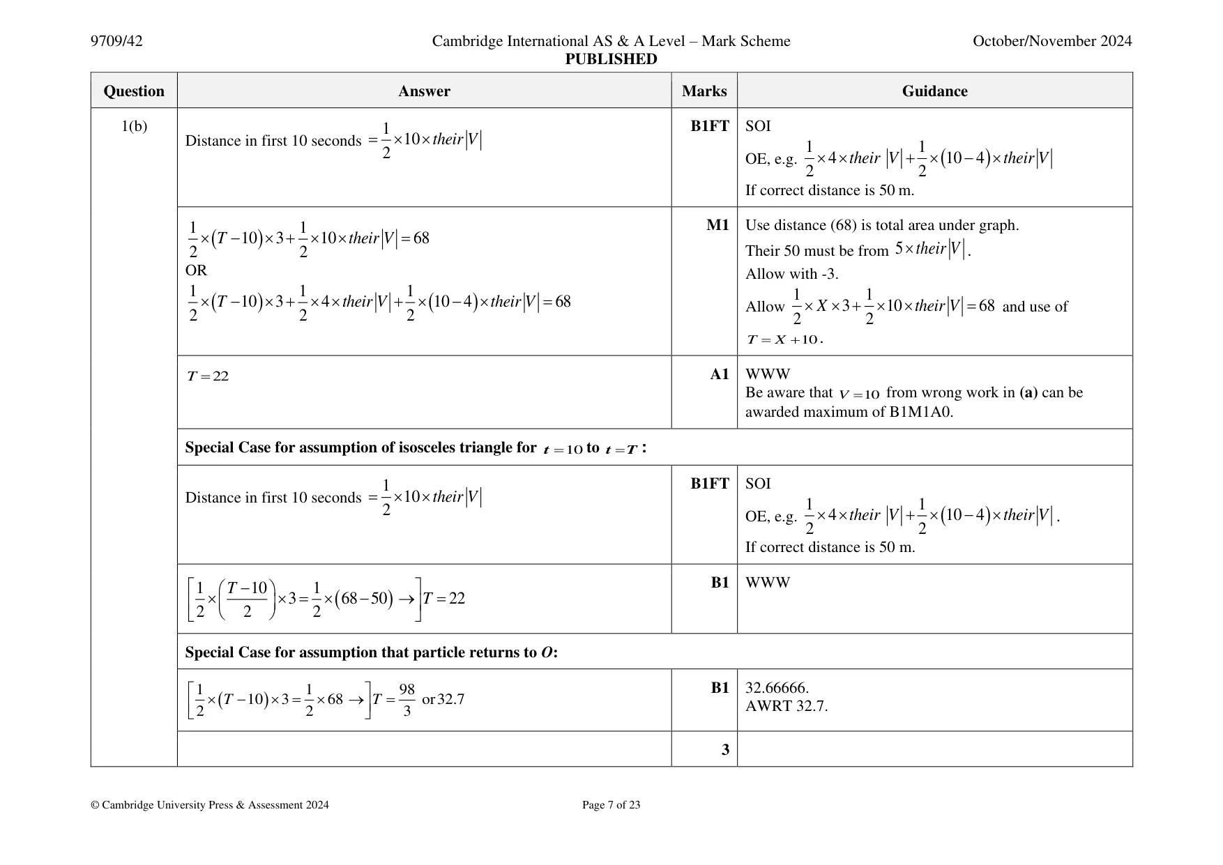 Mark scheme, page 7 of 23