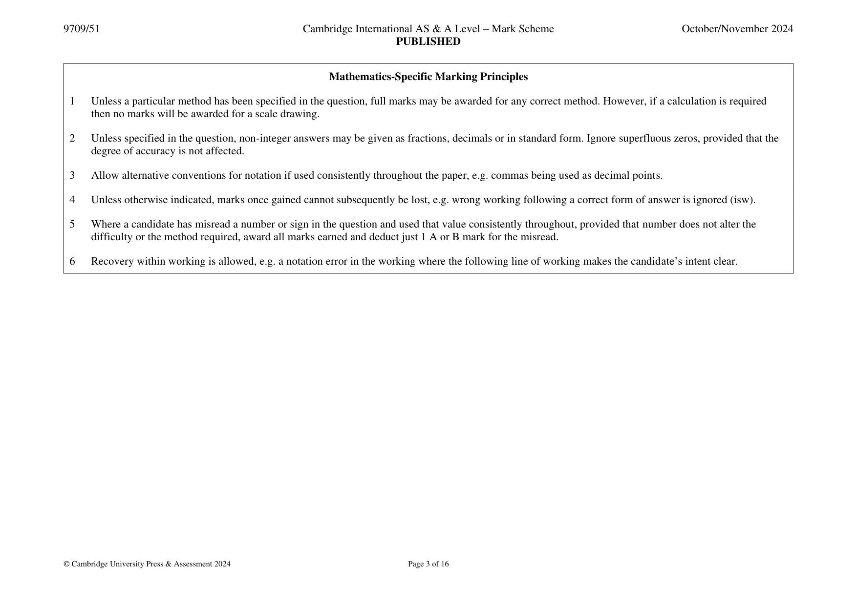 Mark scheme, page 3 of 16