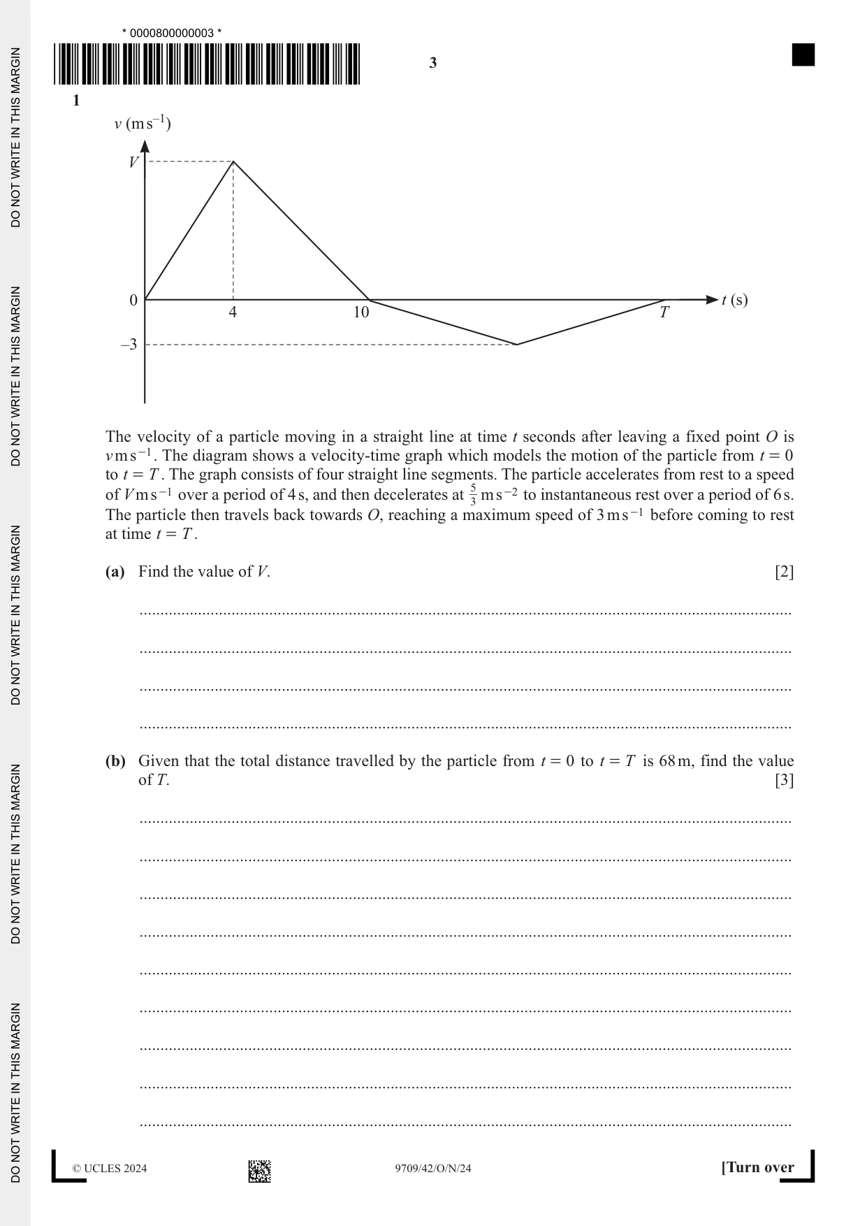 Cambridge A Level Mathematics 9709 2024 Oct/Nov Paper 4 · Variant 2 question paper, page 3 of 16