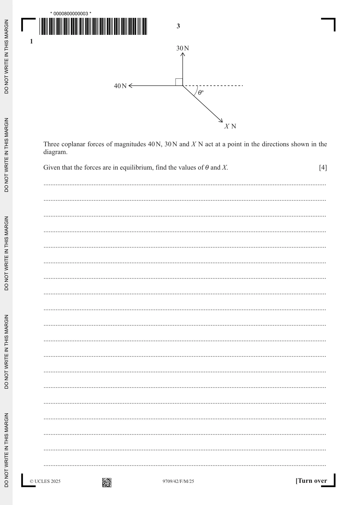 Cambridge A Level Mathematics 9709 2025 Feb/March Paper 4 · Variant 2 question paper, page 3 of 16