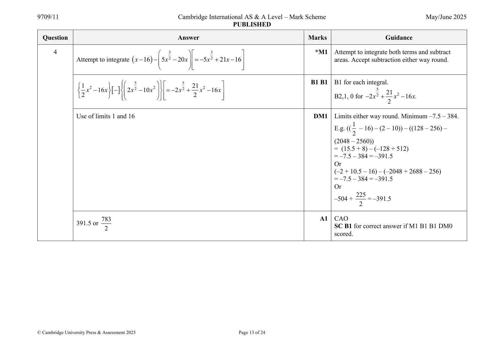 Mark scheme, page 13 of 24