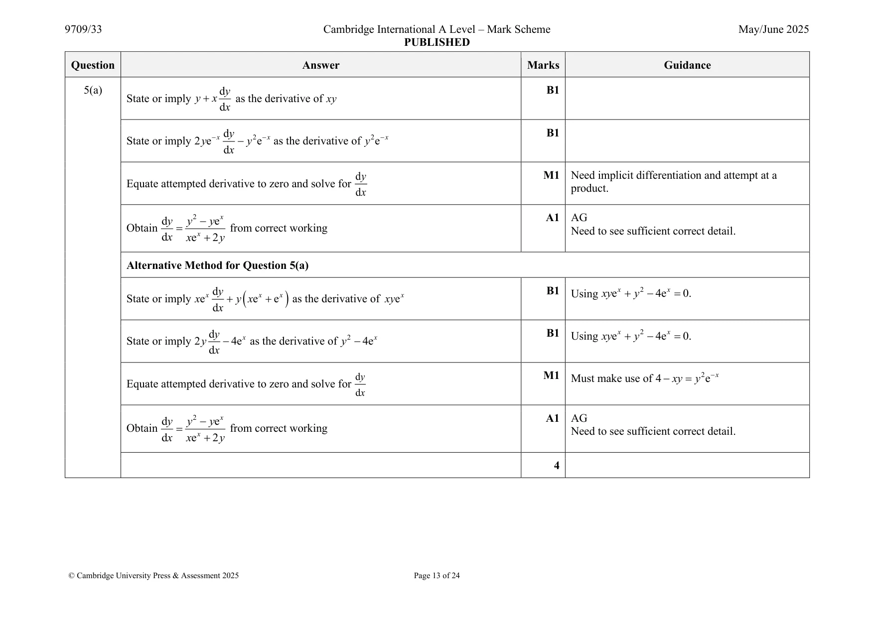 Mark scheme, page 13 of 24