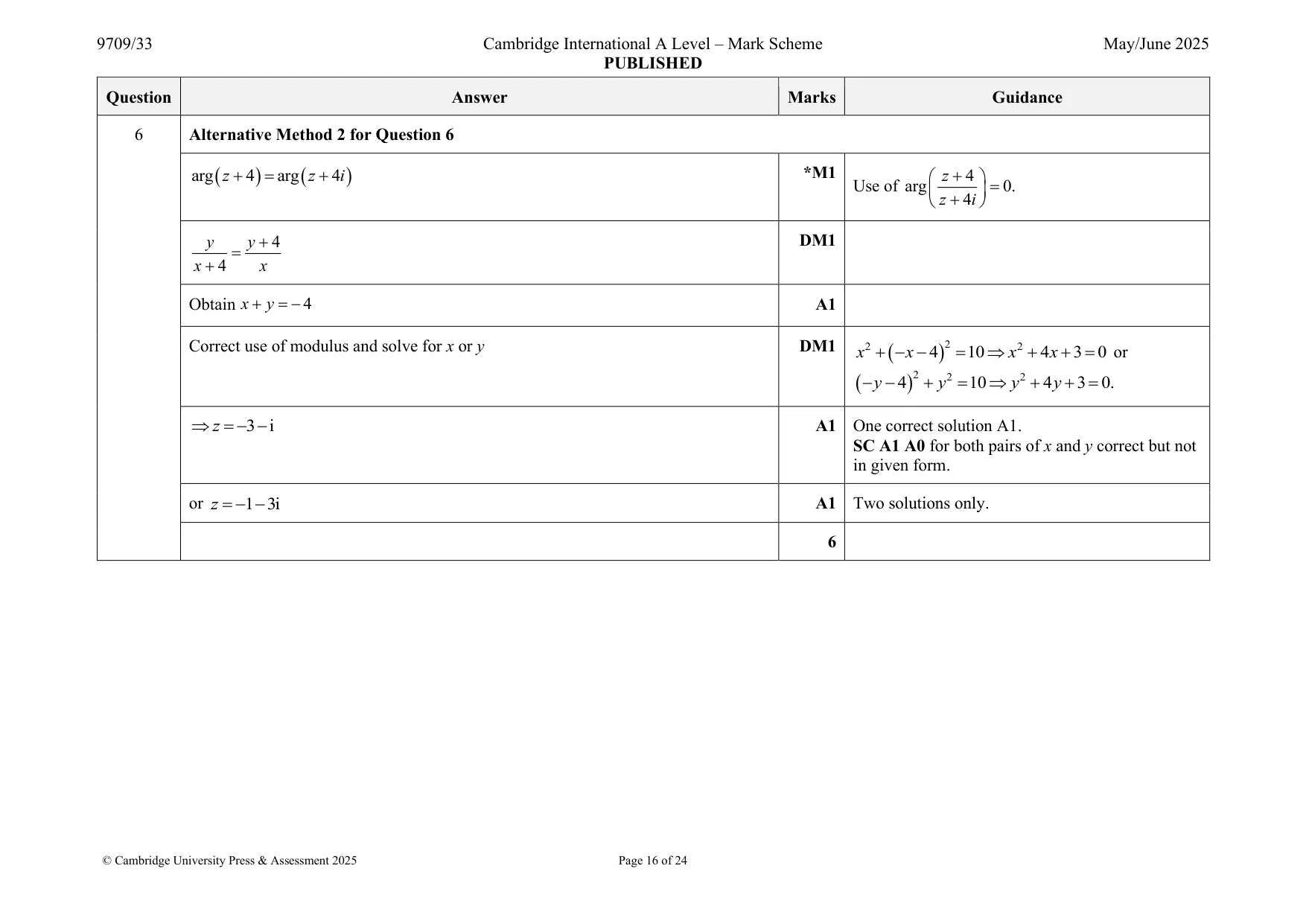 Mark scheme, page 16 of 24
