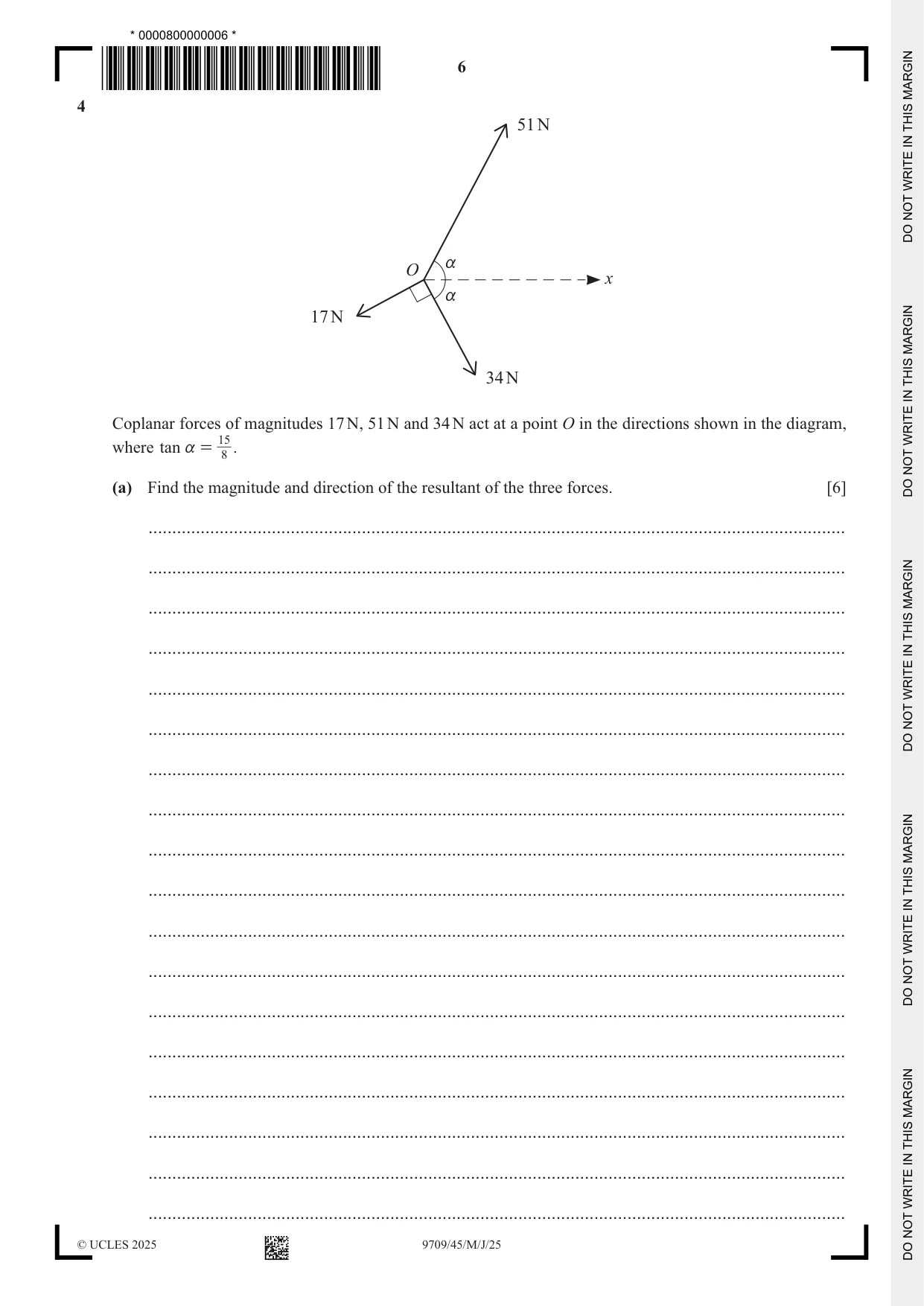 Cambridge A Level Mathematics 9709 2025 May/June Paper 4 · Variant 5 question paper, page 6 of 16