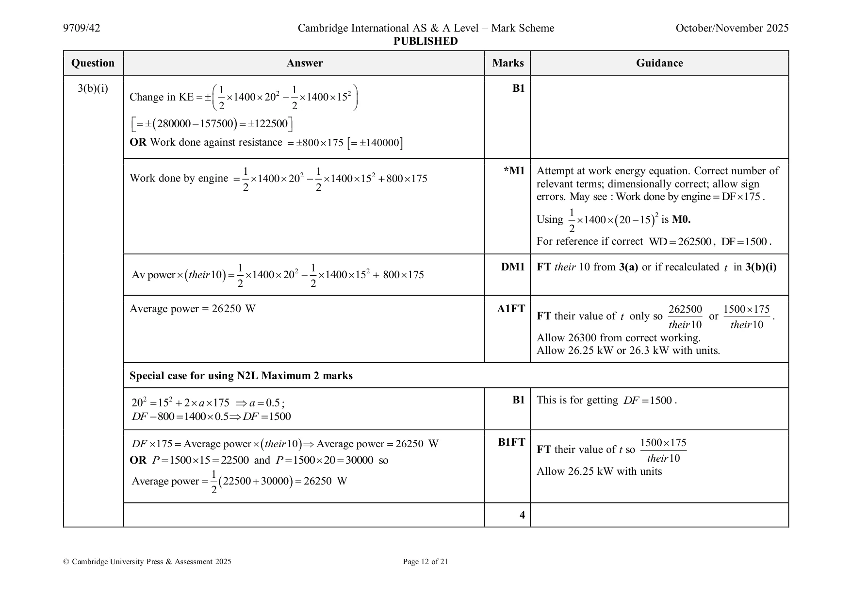 Mark scheme, page 12 of 21