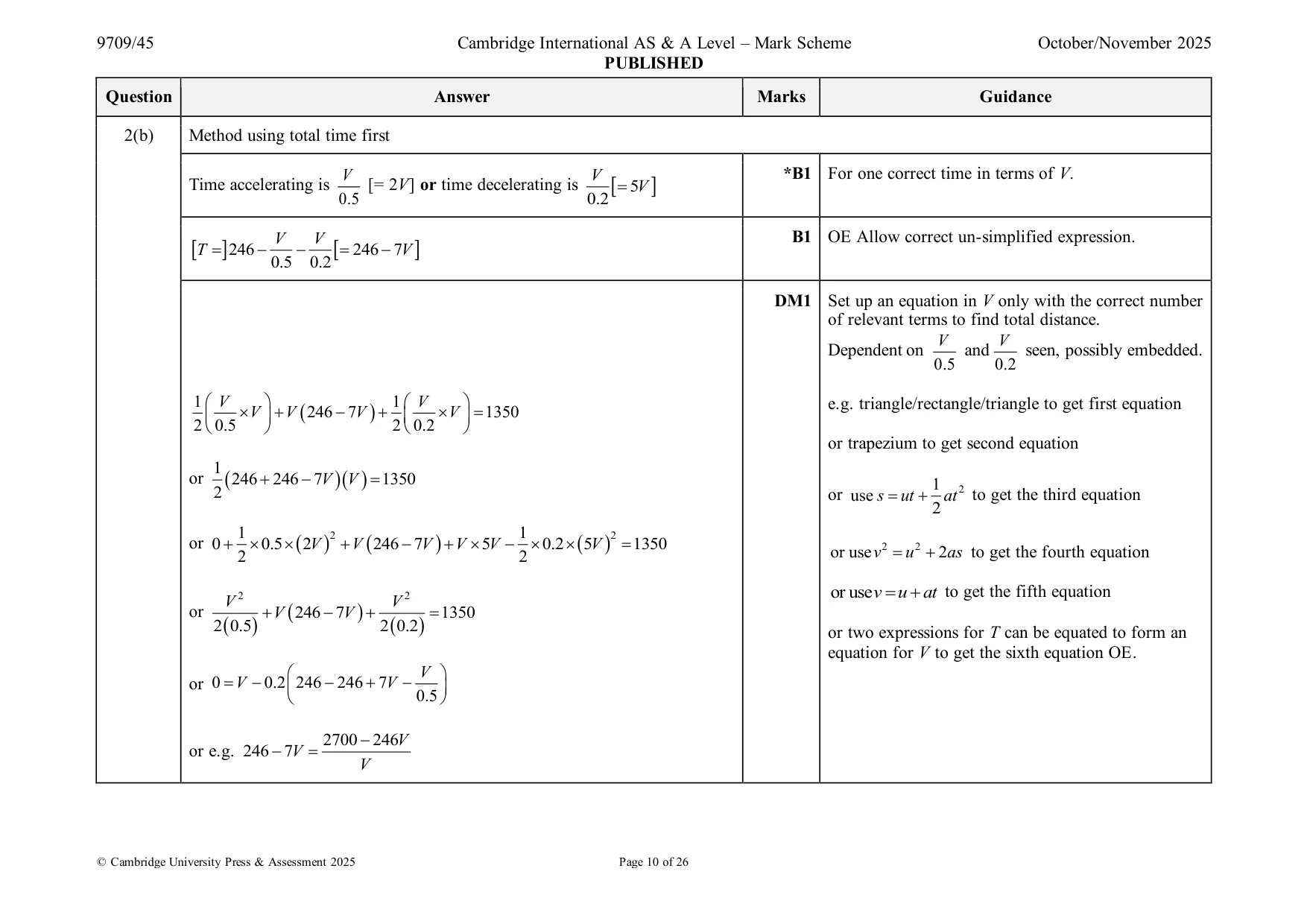 Mark scheme, page 10 of 26