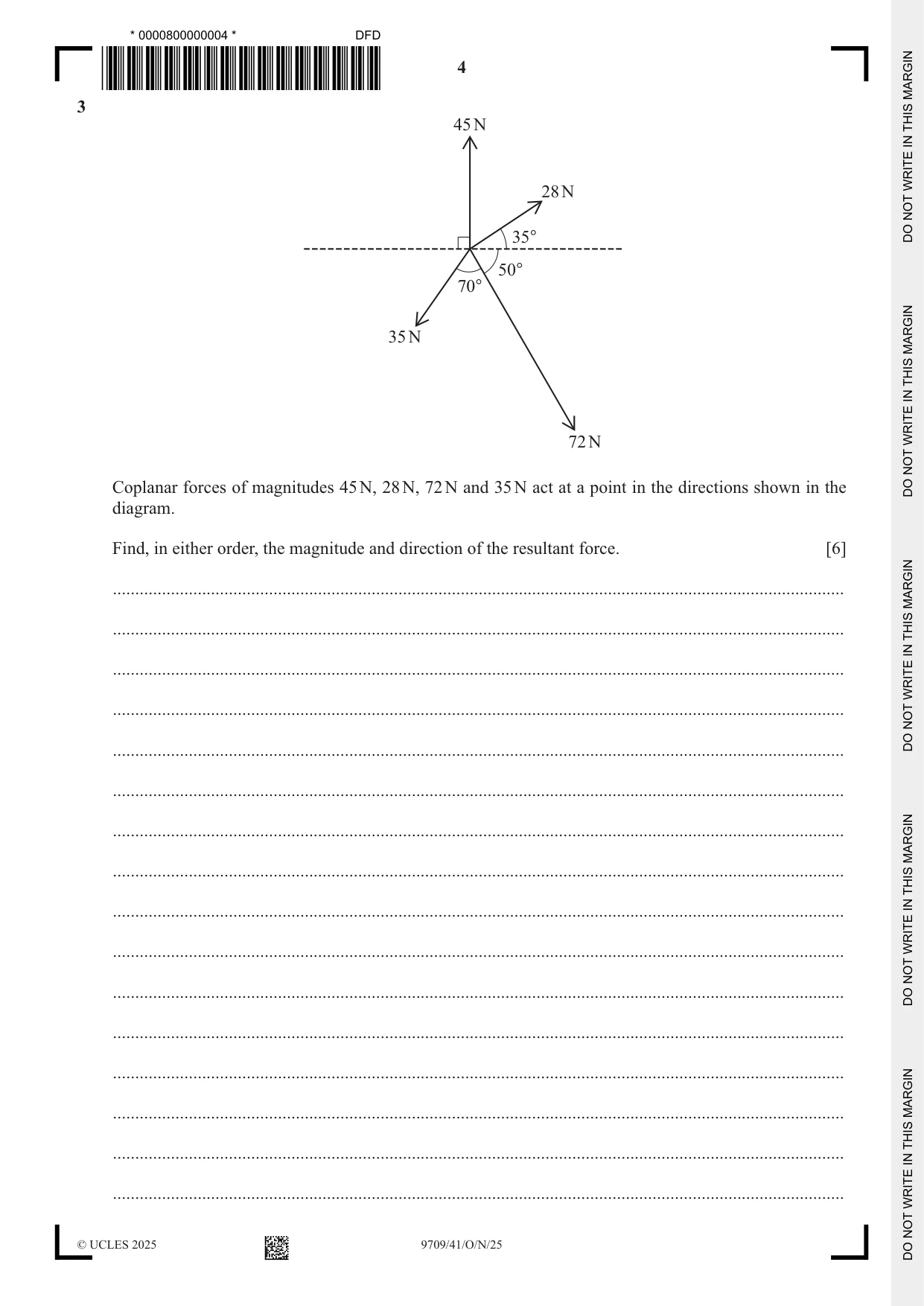 Cambridge A Level Mathematics 9709 2025 Oct/Nov Paper 4 · Variant 1 question paper, page 4 of 12