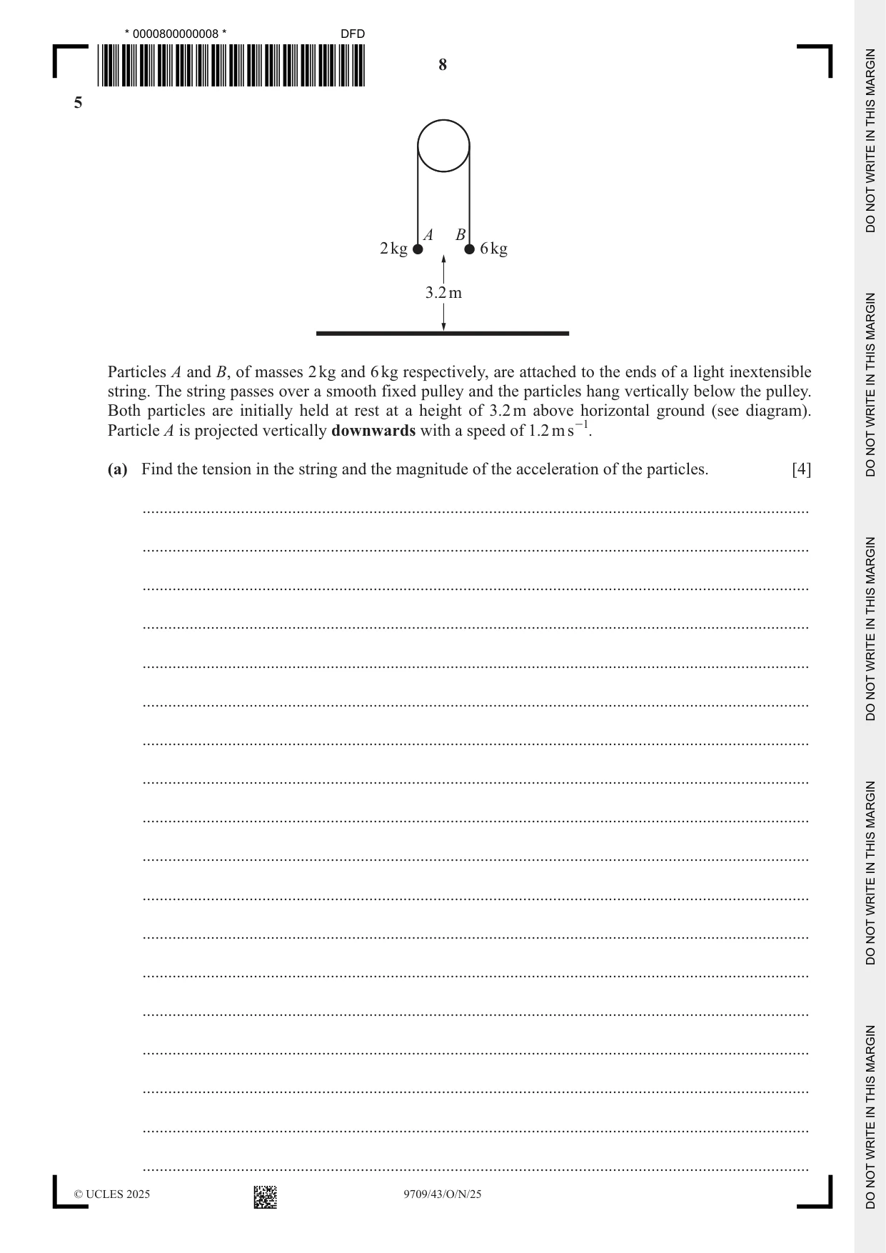 Cambridge A Level Mathematics 9709 2025 Oct/Nov Paper 4 · Variant 3 question paper, page 8 of 16
