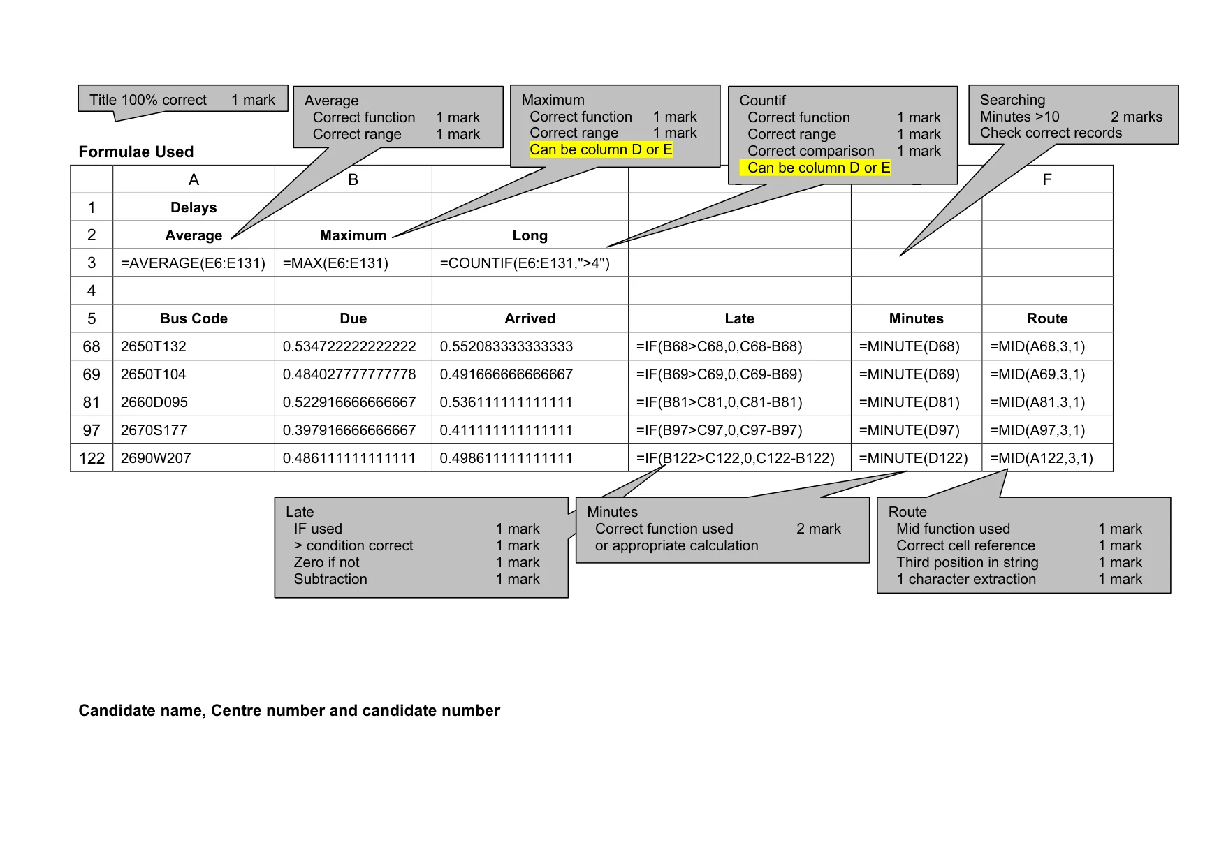 Mark scheme, page 3 of 9
