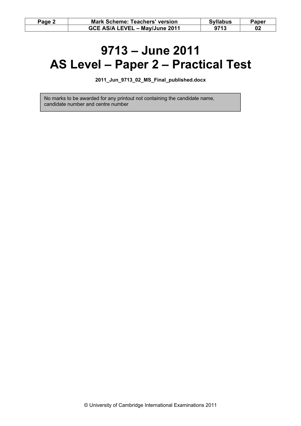 Mark scheme, page 2 of 12