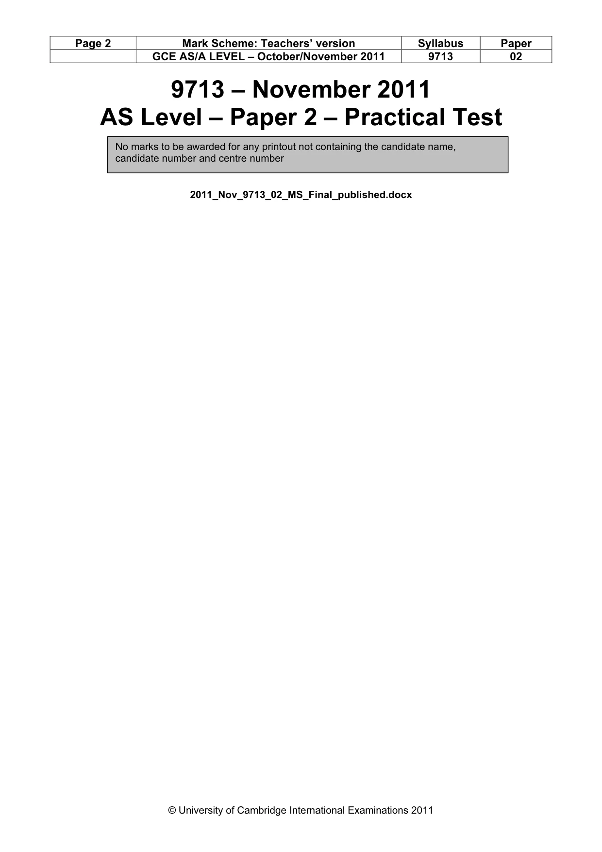 Mark scheme, page 2 of 10