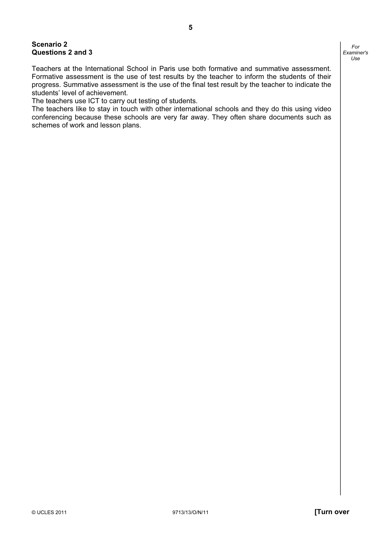 Cambridge A Level Applied Information and Communication Technology 9713 2011 Oct/Nov Paper 1 · Variant 3 question paper, page 5 of 20