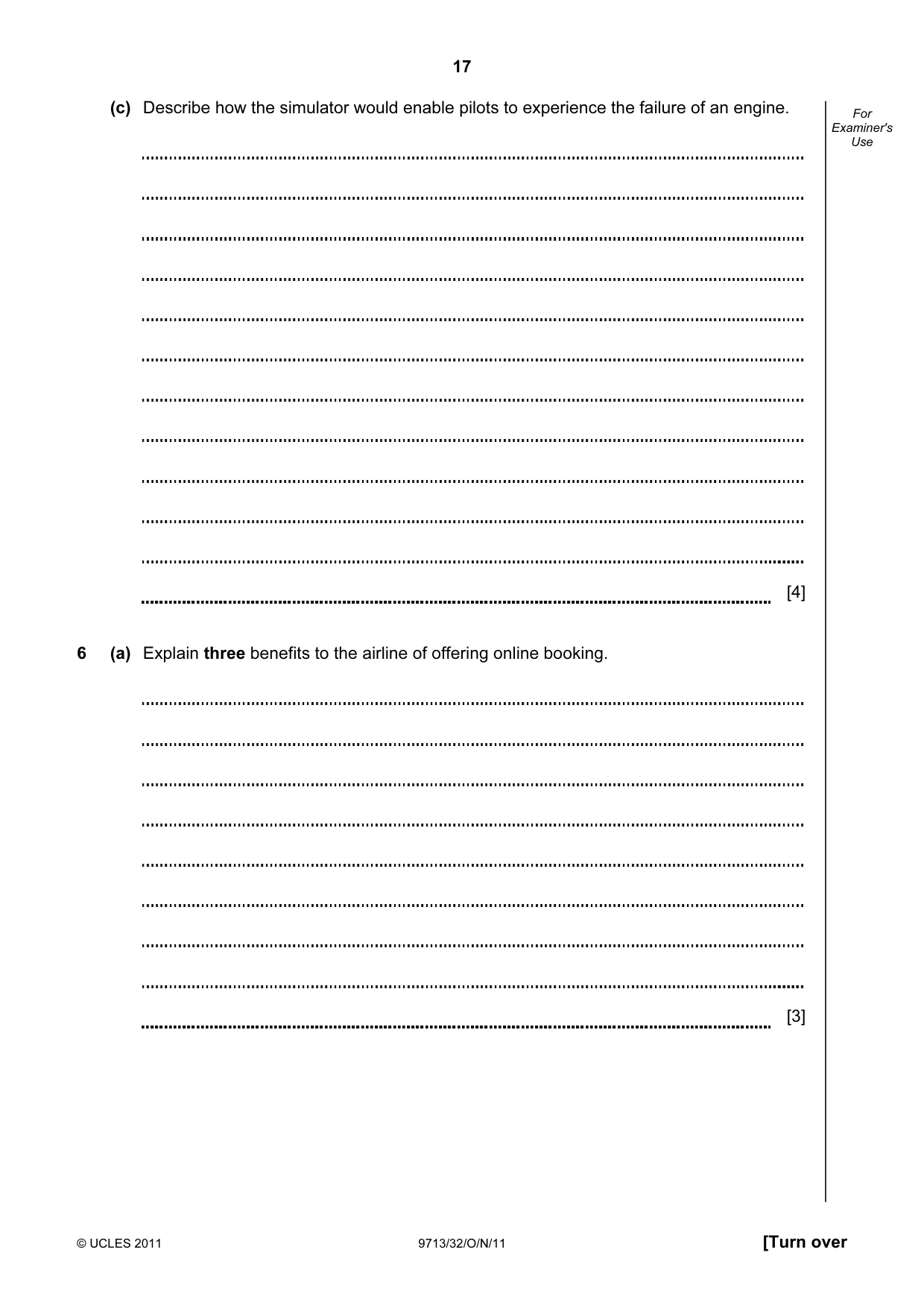 Cambridge A Level Applied Information and Communication Technology 9713 2011 Oct/Nov Paper 3 · Variant 2 question paper, page 17 of 24