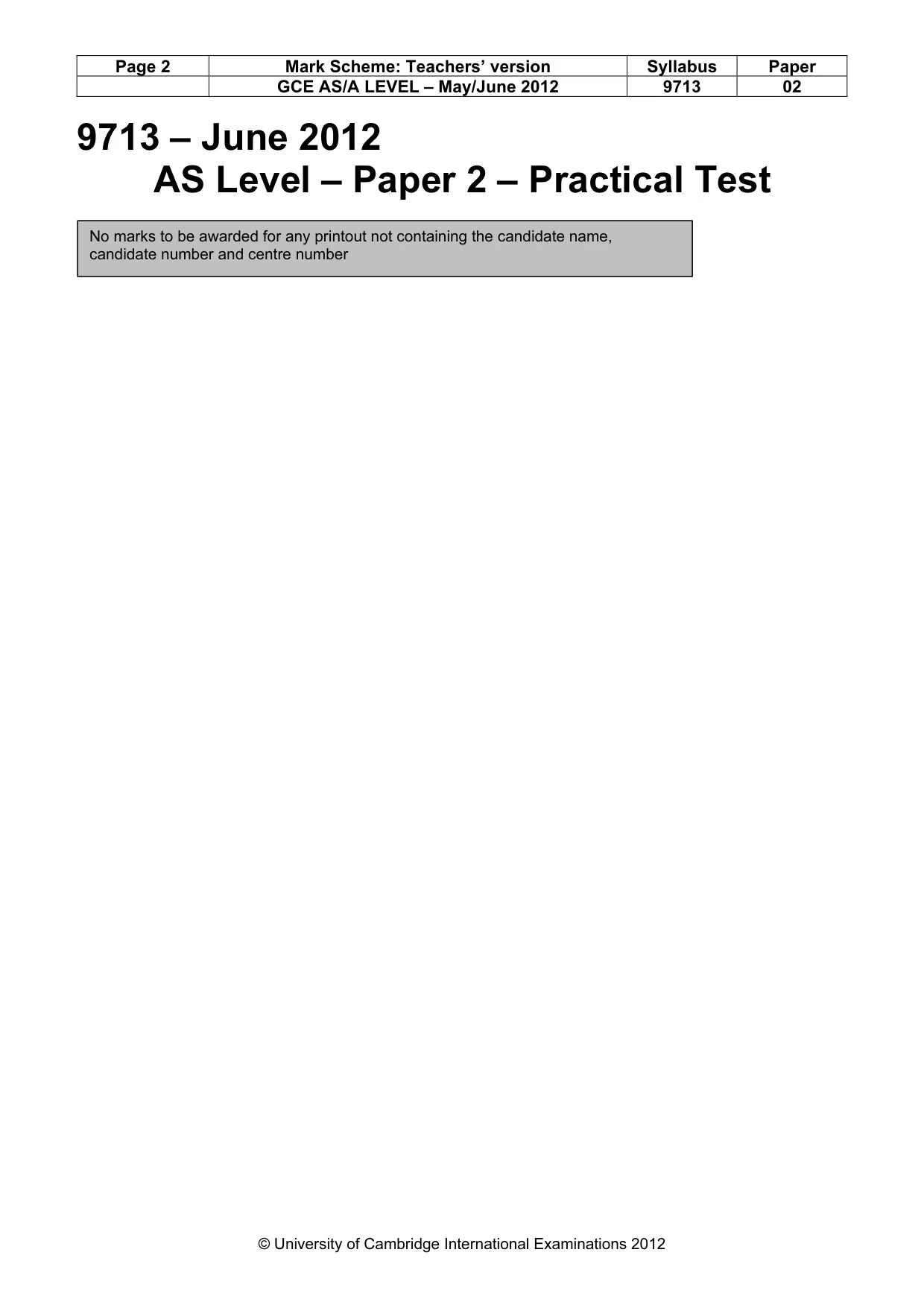 Mark scheme, page 2 of 13