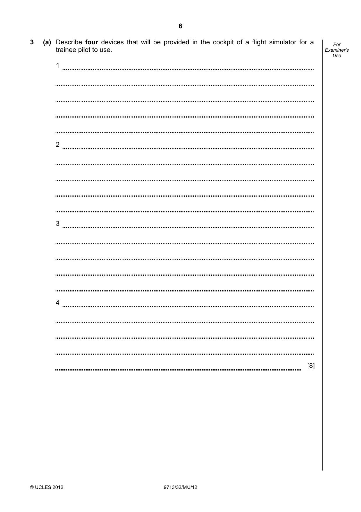 Cambridge A Level Applied Information and Communication Technology 9713 2012 May/June Paper 3 · Variant 2 question paper, page 6 of 16