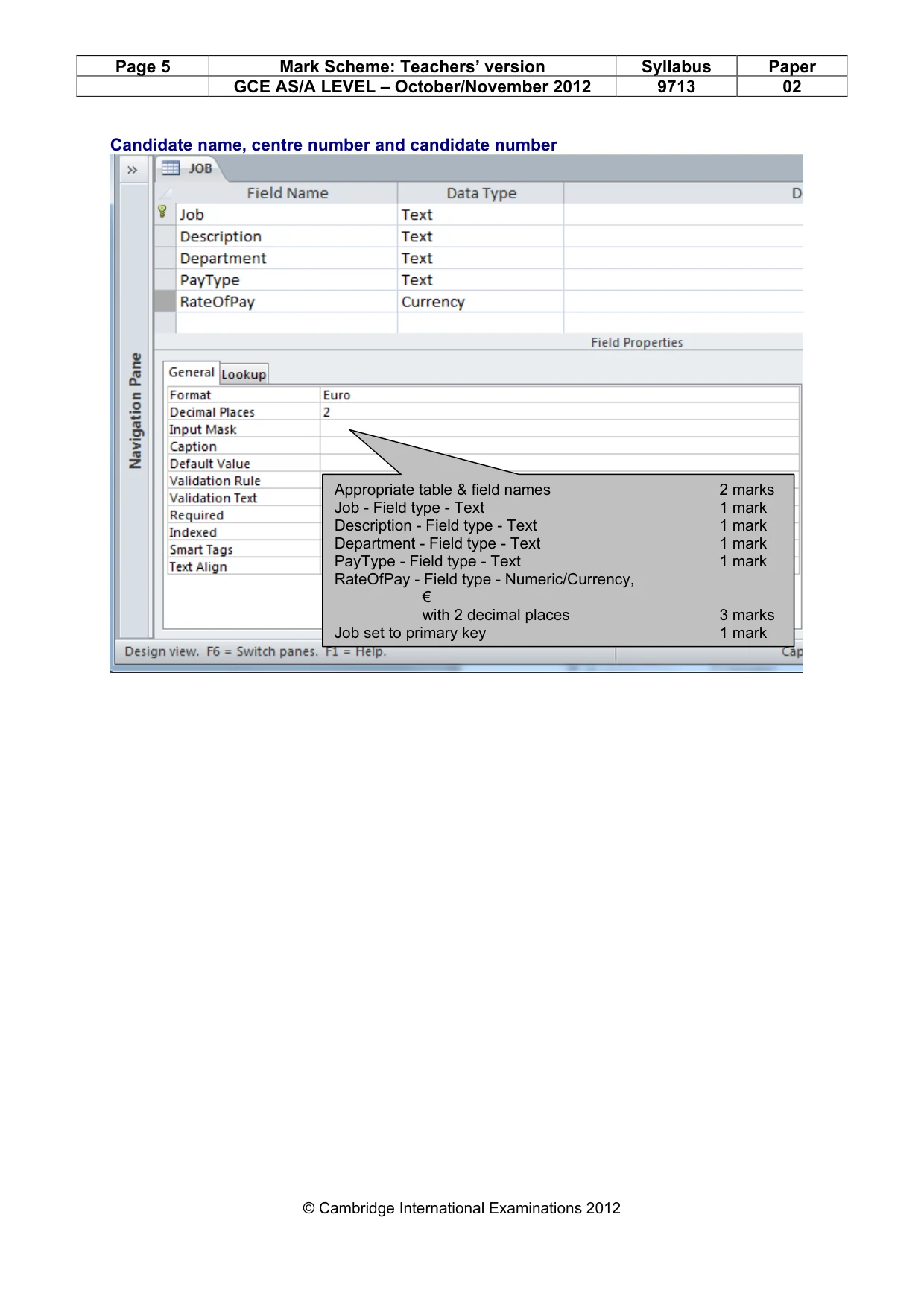 Mark scheme, page 5 of 21