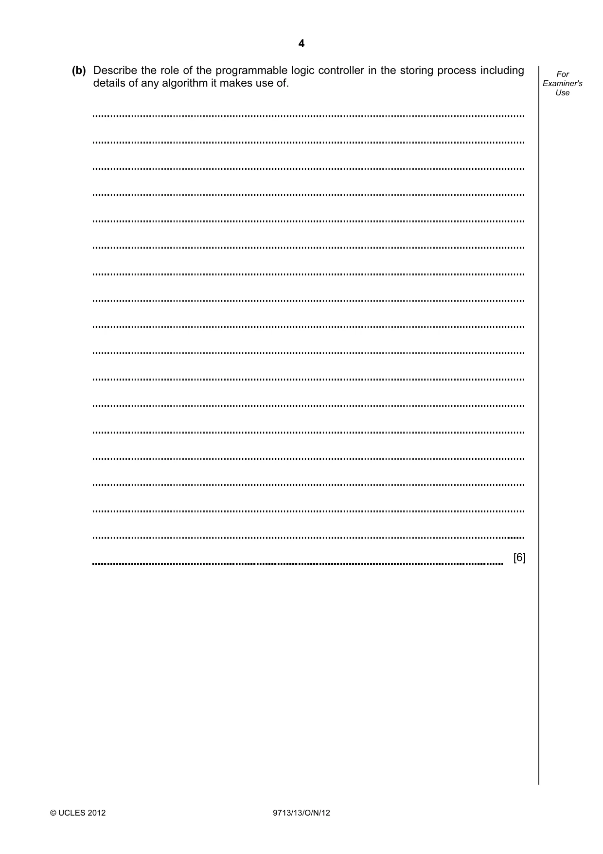 Cambridge A Level Applied Information and Communication Technology 9713 2012 Oct/Nov Paper 1 · Variant 3 question paper, page 4 of 24