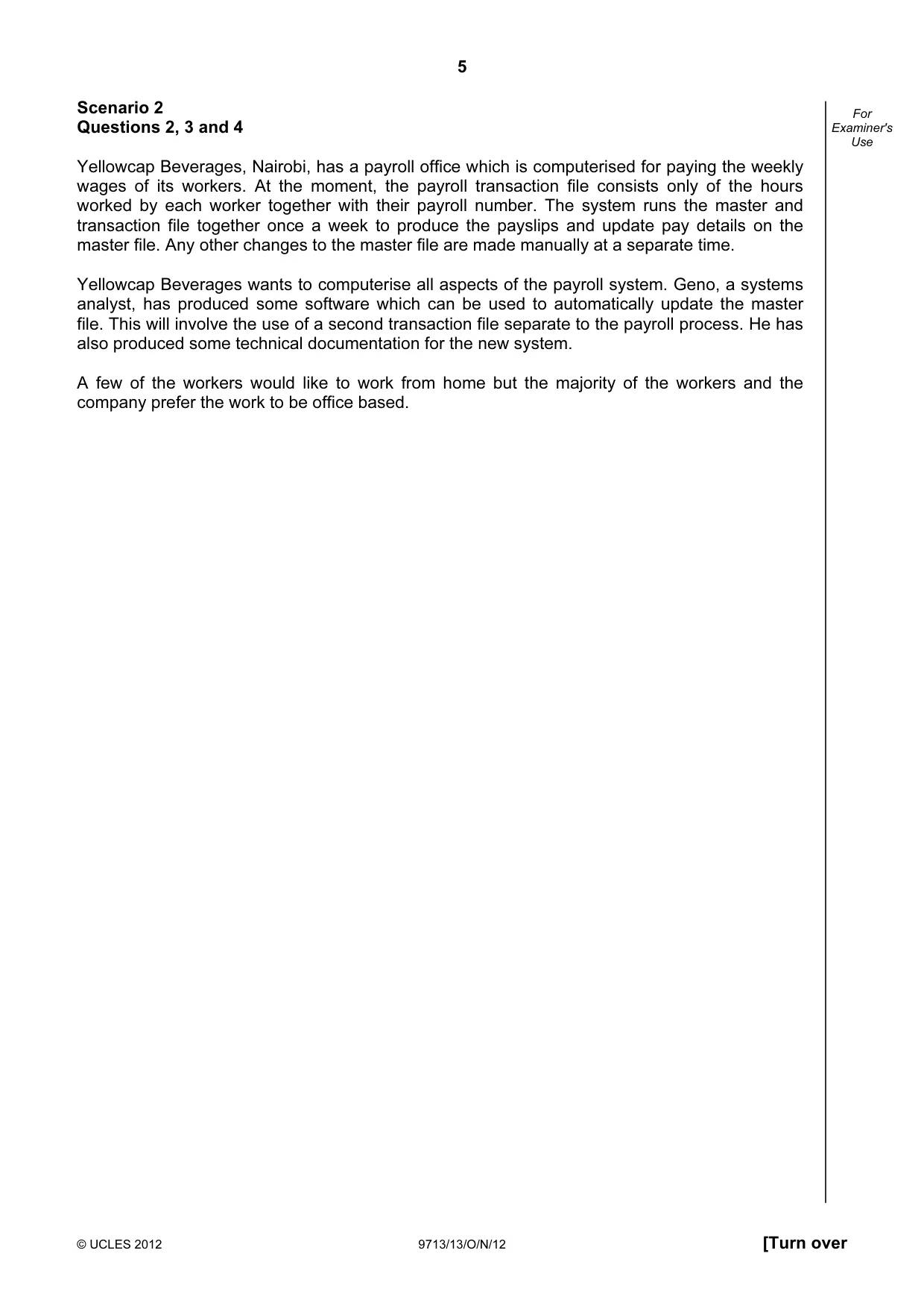 Cambridge A Level Applied Information and Communication Technology 9713 2012 Oct/Nov Paper 1 · Variant 3 question paper, page 5 of 24