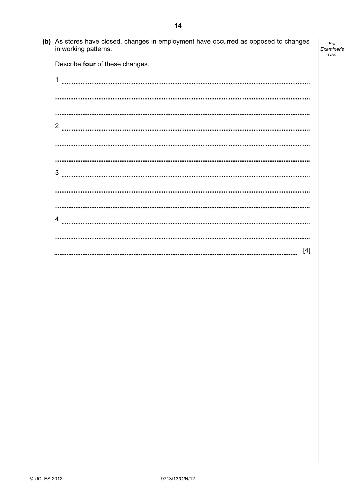 Cambridge A Level Applied Information and Communication Technology 9713 2012 Oct/Nov Paper 1 · Variant 3 question paper, page 14 of 24