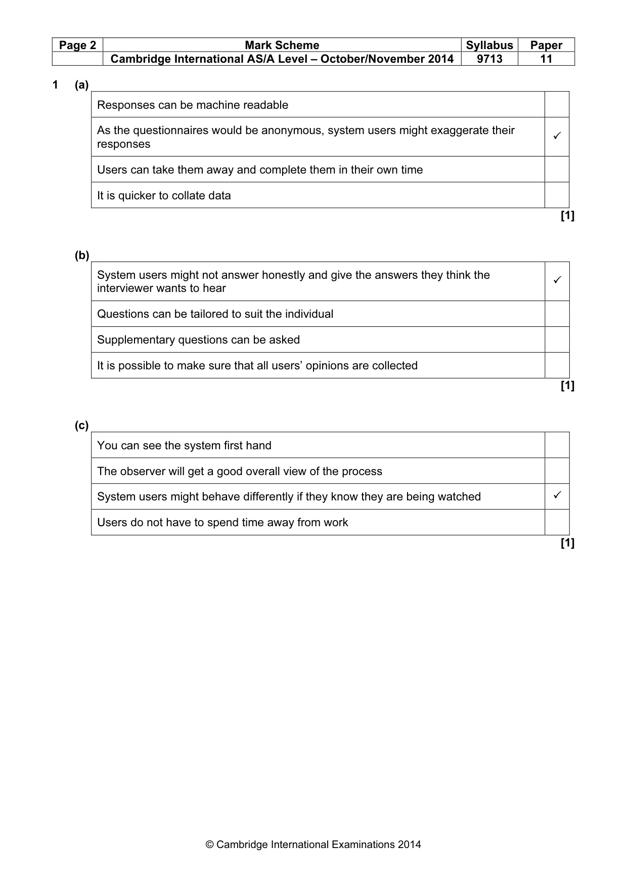Mark scheme, page 2 of 8