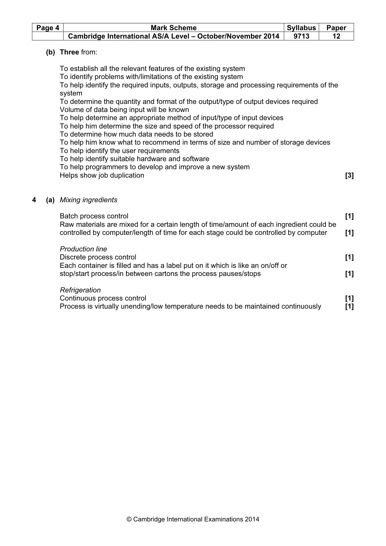 Mark scheme, page 4 of 8