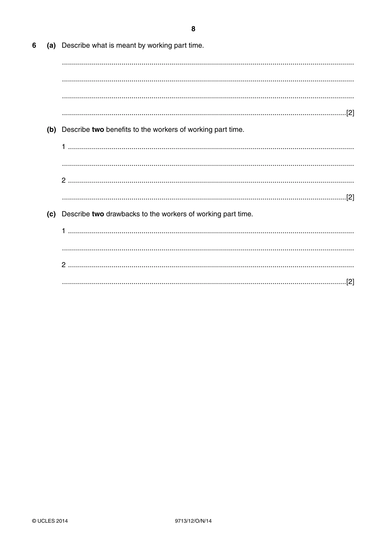 Cambridge A Level Applied Information and Communication Technology 9713 2014 Oct/Nov Paper 1 · Variant 2 question paper, page 8 of 16