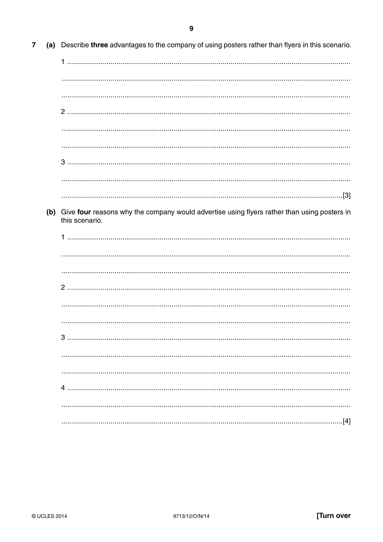 Cambridge A Level Applied Information and Communication Technology 9713 2014 Oct/Nov Paper 1 · Variant 2 question paper, page 9 of 16