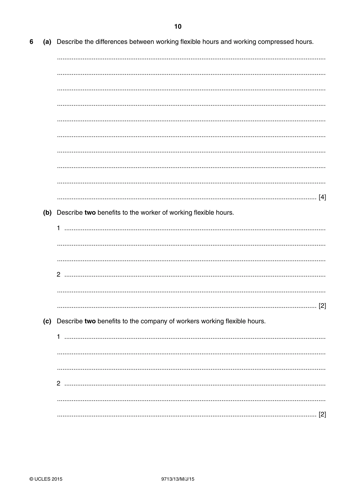 Cambridge A Level Applied Information and Communication Technology 9713 2015 May/June Paper 1 · Variant 3 question paper, page 10 of 16
