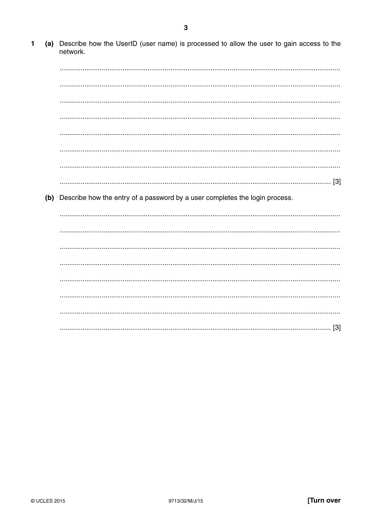 Cambridge A Level Applied Information and Communication Technology 9713 2015 May/June Paper 3 · Variant 2 question paper, page 3 of 20