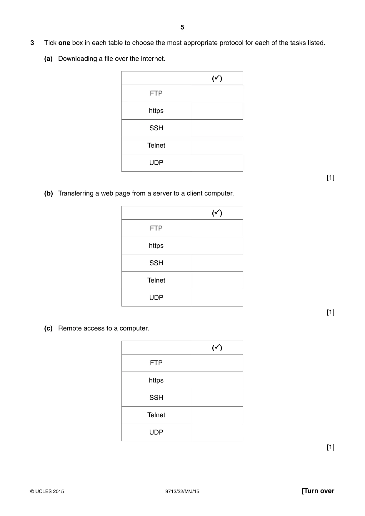 Cambridge A Level Applied Information and Communication Technology 9713 2015 May/June Paper 3 · Variant 2 question paper, page 5 of 20