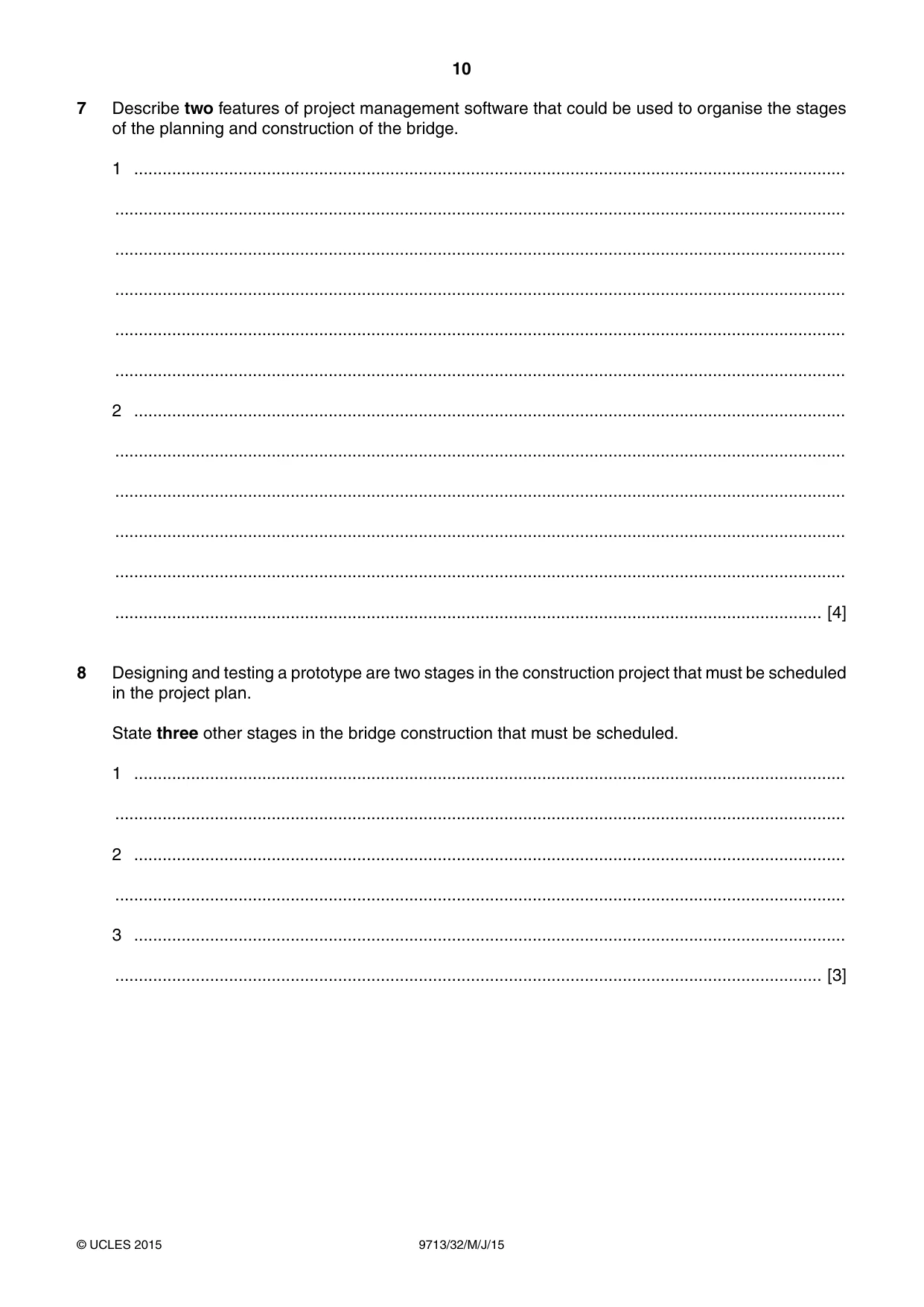Cambridge A Level Applied Information and Communication Technology 9713 2015 May/June Paper 3 · Variant 2 question paper, page 10 of 20