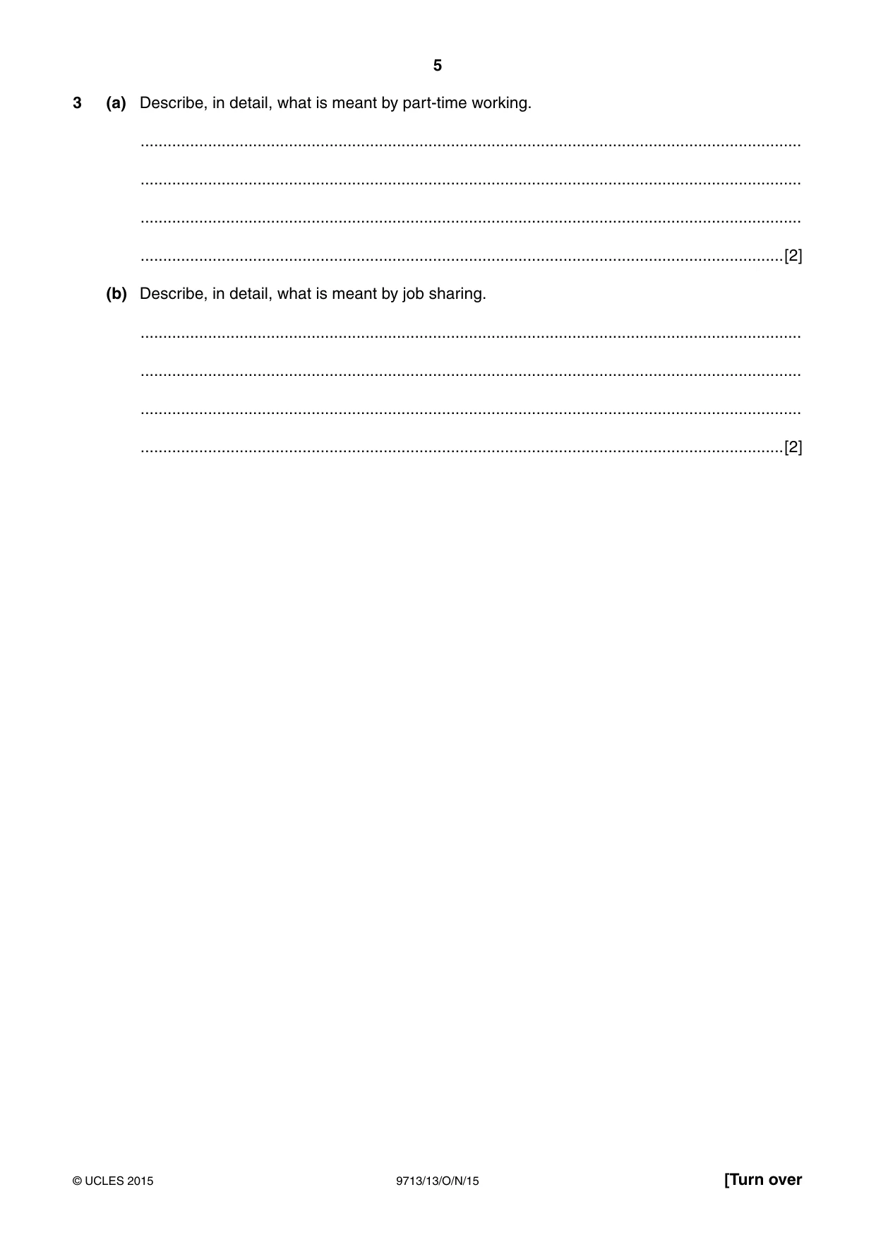 Cambridge A Level Applied Information and Communication Technology 9713 2015 Oct/Nov Paper 1 · Variant 3 question paper, page 5 of 16