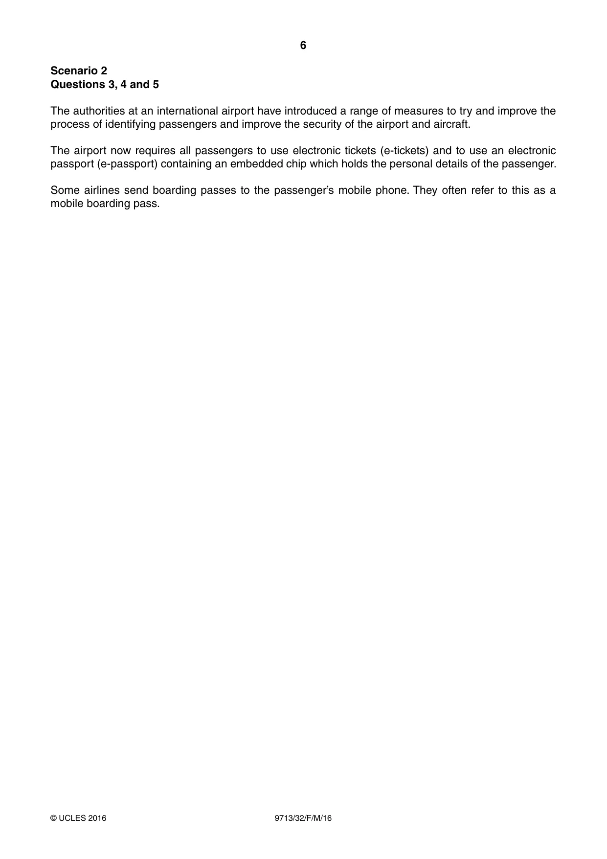 Cambridge A Level Applied Information and Communication Technology 9713 2016 Feb/March Paper 3 · Variant 2 question paper, page 6 of 16