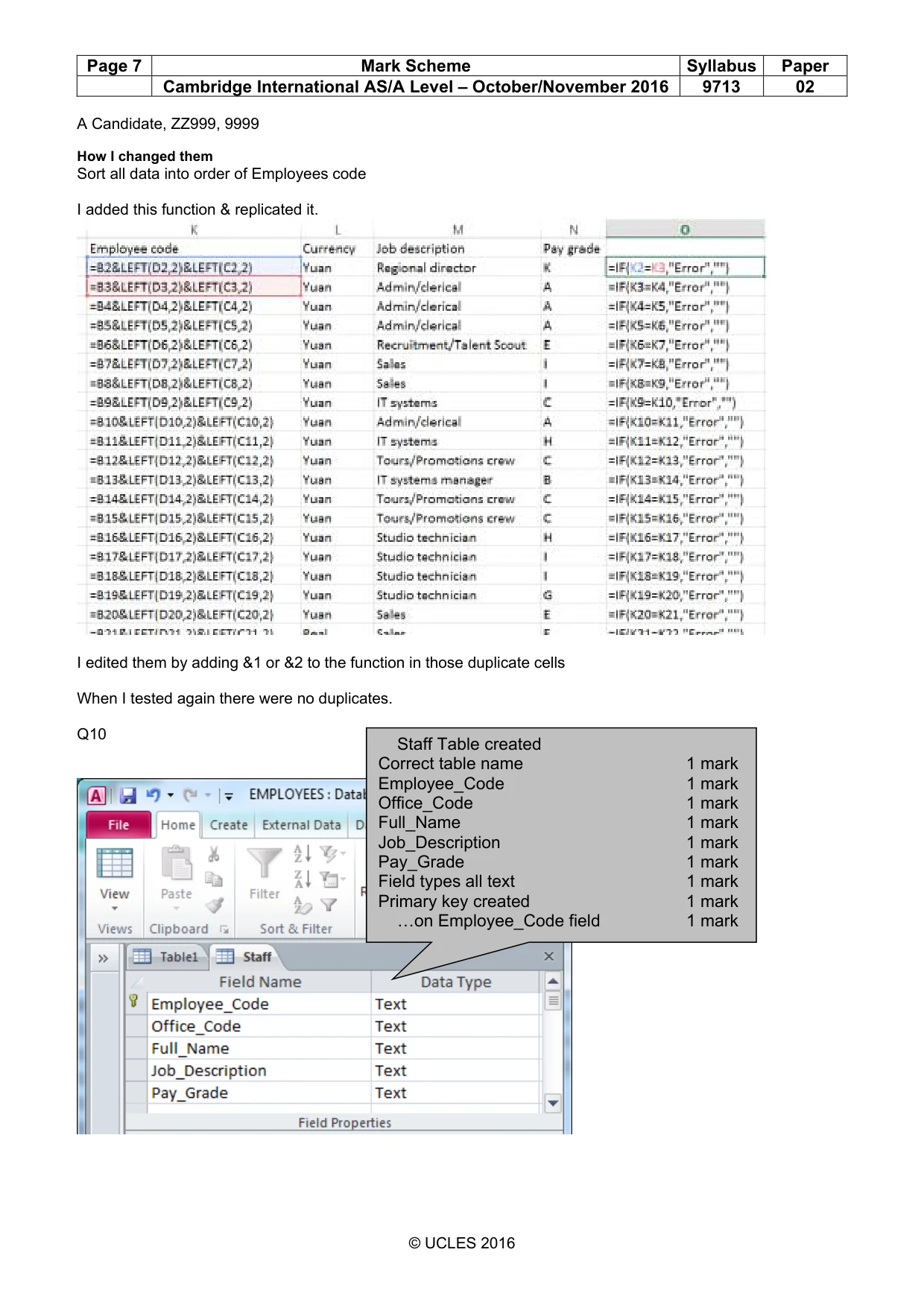 Mark scheme, page 7 of 15
